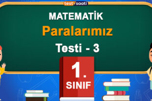 1. Sınıf Paralarımız Test-3