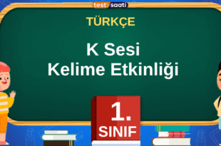 K Sesi Kelime Etkinliği