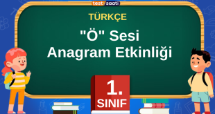 1. Sınıf Ö Sesi Anagram Etkinliği