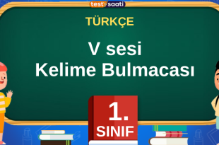 V sesi Kelime Bulmacası