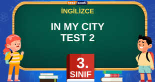 3. Sınıf İngilizce IN MY CITY TEST 2