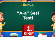1. Sınıf A-a Sesi Testi