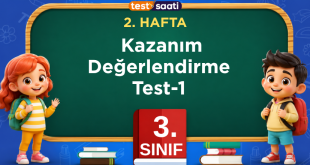 3. Sınıf 2. Hafta Kazanım Değerlendirme Test-1