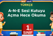 A-N-E Sesi Kutuyu Açma Hece Okuma