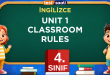UNIT 1 CLASSROOM RULES